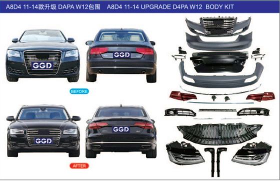 For Audi A8D4 (11-14 Low) Upgrade A8D4PAW12 (15-18 High) Full Set Shipment.