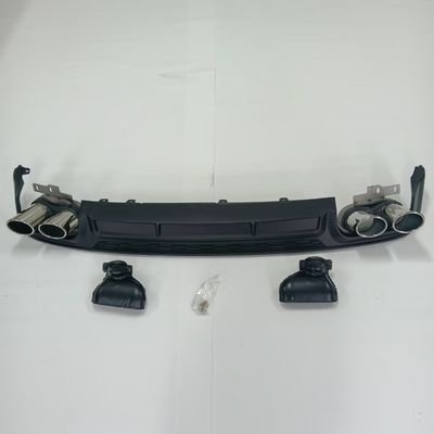 New Arrival Rear Bumper Lip for Audi A6 C8 Nonsline Facelift Audi S6 Style Rear Diffuser With Tailpipes 2019-2022